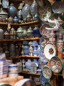 摩洛哥费斯麦地那的商店图片