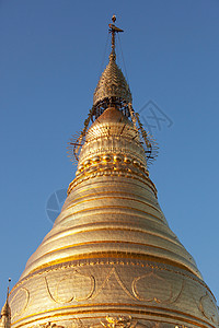 缅甸萨甘山上的一座宝塔亚洲高清图片素材