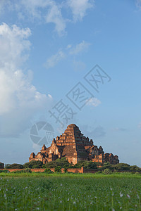 达摩缅甸巴甘古城的寺庙背景