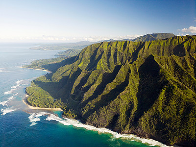 夏威夷考艾岛纳帕利海岸国家公园海岸线图片