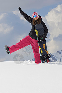 女性滑雪运动员图片