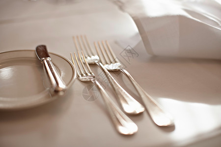餐厅刀叉餐具图片