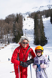 滑雪课白天滑雪课高清图片