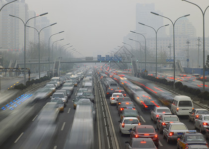 交通运行图高速公路上交通的时移图背景