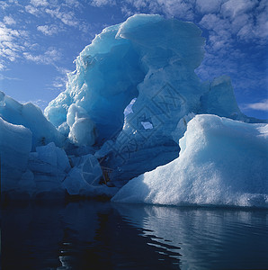 湖面冰川自然高清图片素材