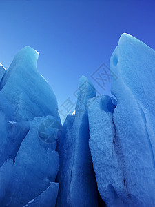 Fjallsjokull冰川被太阳照亮特写镜头高清图片素材