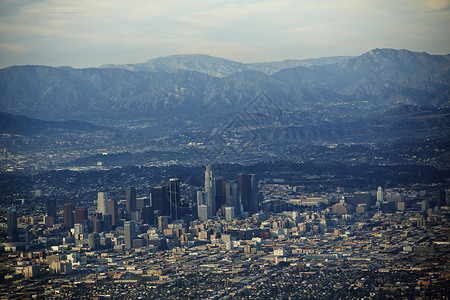美国加利福尼亚州洛杉矶市航拍景色图片