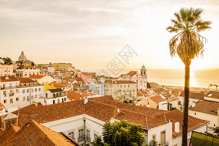 葡萄牙里斯本的海景高清图片