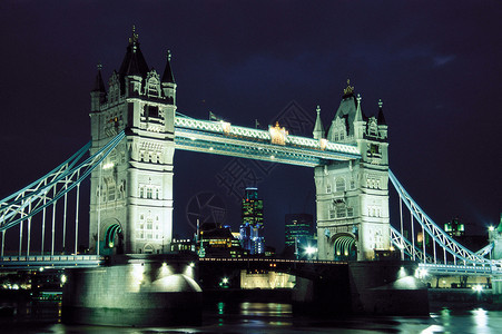 伦敦塔桥伦敦塔桥夜景高清图片