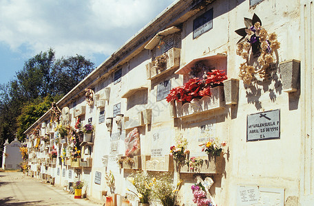 危地马拉安提瓜纪念墙背景图片