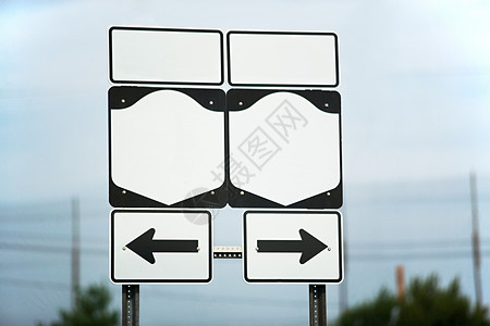 空白公路标志图片
