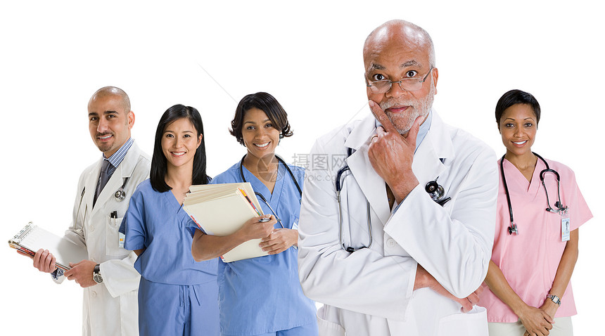 医生和护士的肖像图片