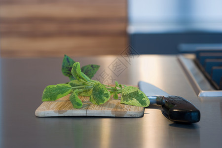 蔬菜切菜板和刀图片