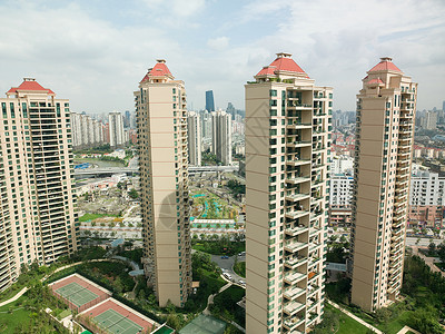 上海公寓楼白天高清图片素材