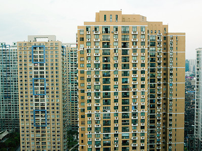 上海公寓楼城市景观高清图片素材