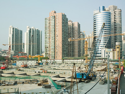 上海建设天际线高清图片素材