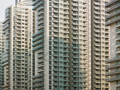 上海公寓楼窗口高清图片素材