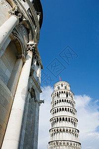 比萨大教堂和斜塔图片