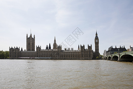 议会大厦和泰晤士河图片