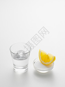 柠檬和盐龙舌兰高清图片