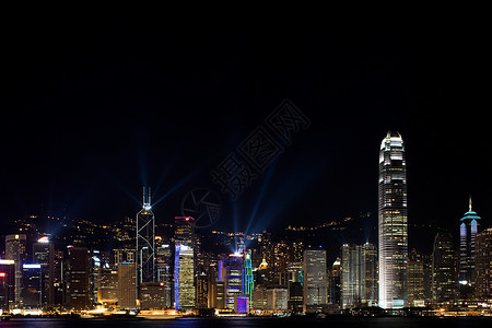 香港之夜河高清图片素材