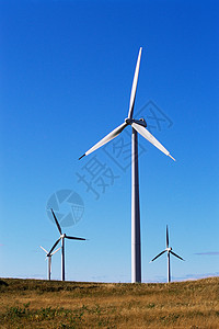 风力涡轮机背景图片