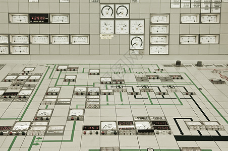 核动力发电厂的指示器背景