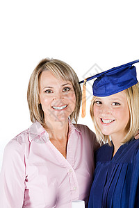 母亲和毕业女儿图片