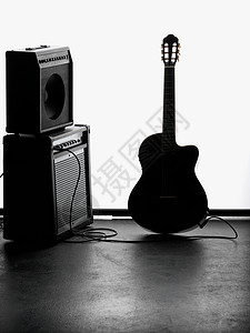 电吉他和音响摇滚乐高清图片素材