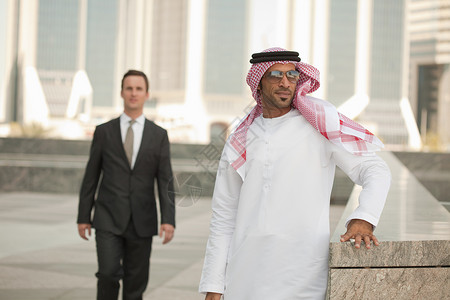 迪拜的中西部商人图片