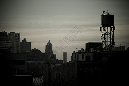 纽约的水塔和建筑物图片