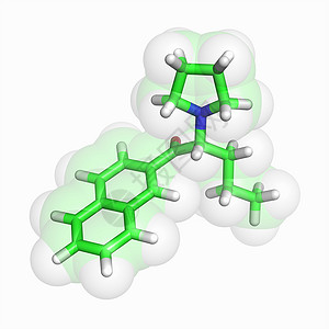 萘酚分子背景图片