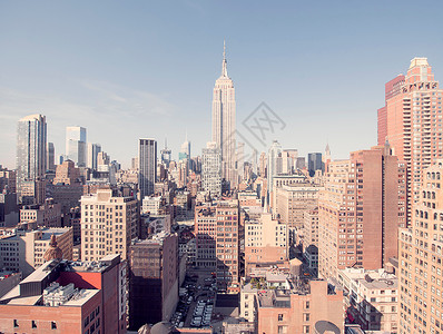 纽约帝国大厦背景图片