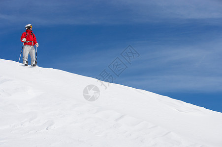 萨尔巴赫滑雪者背景