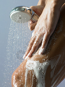 淋浴的人洗澡的女人背景