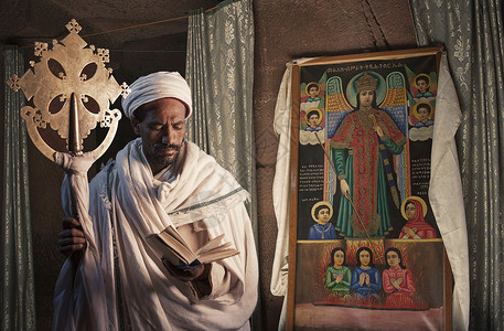 埃塞俄比亚教堂牧师画像图片