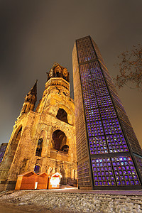 威廉皇帝纪念教堂背景图片