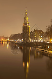 荷兰阿姆斯特丹乌德斯坎蒙特巴恩斯托伦高清图片