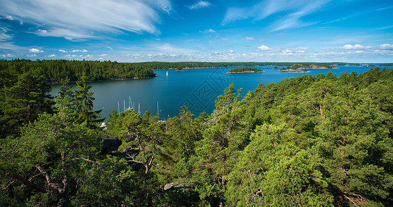 云南诏南风情岛森林和乡村湖泊鸟瞰图背景