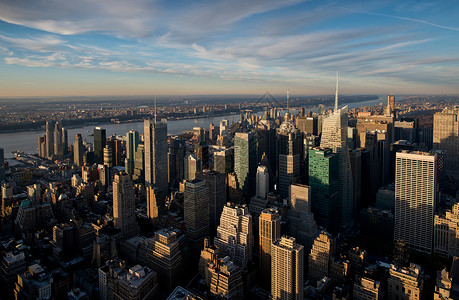 曼哈顿城市景色背景图片