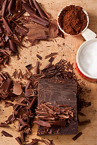 巧克力刨花可可背景图片