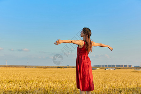 拥抱背影年轻文艺美女拥抱大背景