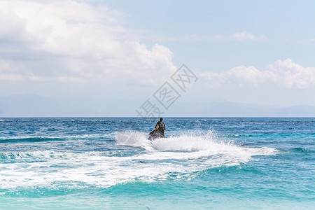 海上摩托艇海水摩托艇背景