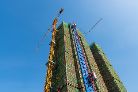 建设中的高楼背景图片