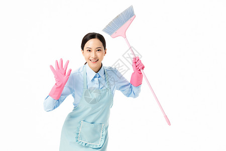 家政服务女性打扫图片素材