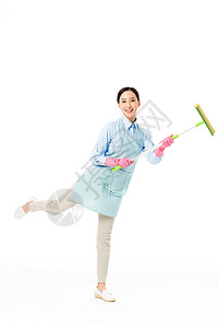 家政服务女性清洁擦拭保洁高清图片素材