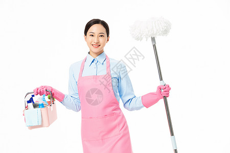 家政服务女性清洁打扫图片素材