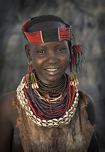 埃塞俄比亚女孩的肖像图片