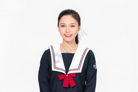 学生服学院风大学生JK服美女形象背景