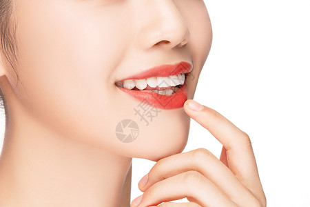 女性嘴唇口腔牙齿健康高清图片